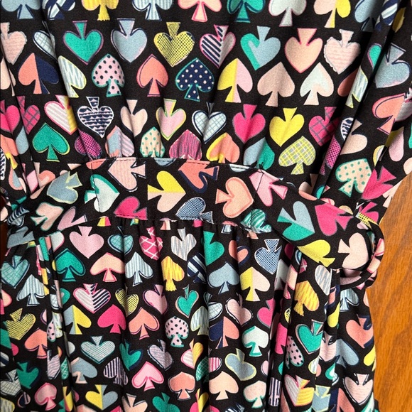 Kate Spade Multicolor Heart Pattern Robe - Picture 4 of 6